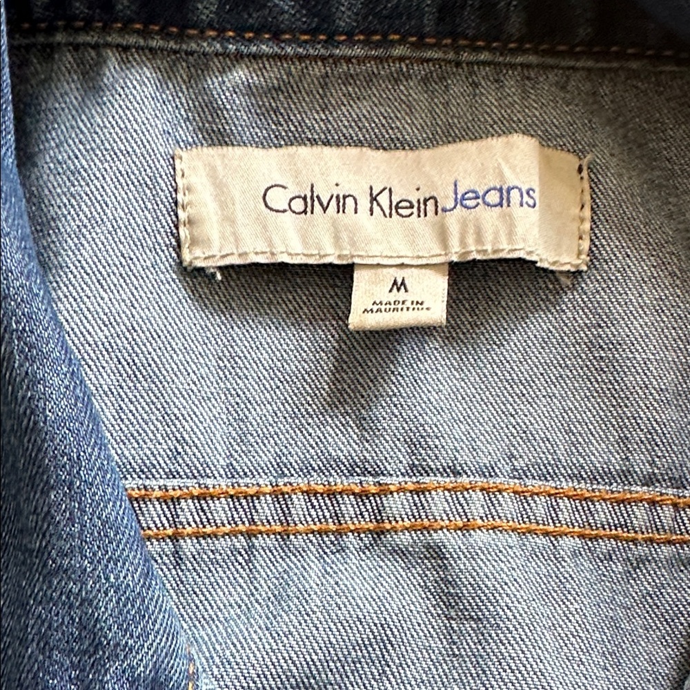 Calvin Klein Classic Blue Jean Jacket - Picture 10 of 10